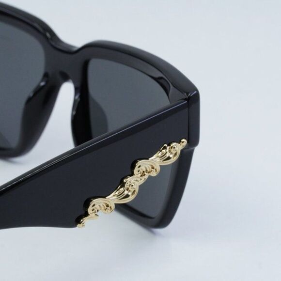 NEW DOLCE&GABBANA DG4436 501/87 BLACK DARK GREY SUNGLASSES - Picture 3 of 11